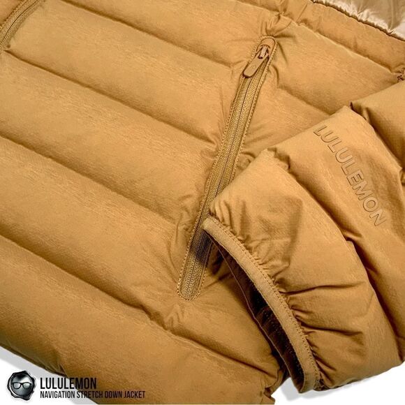 LULULEMON NAVIGATION STRETCH DOWN PUFFER JACKET IN SPICED BRONZE WOMEN’S SIZE 8 - Picture 5 of 16